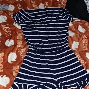 Striped romper